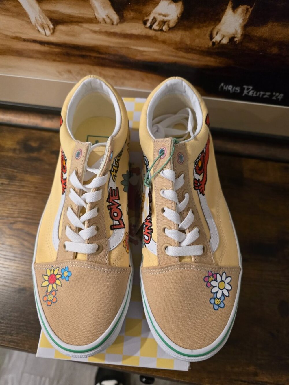 VANS x Sesame Street Elmo Old Skool Sneakers Shoes Women's Sz 7.5 US NEW RARE - Picture 6 of 16